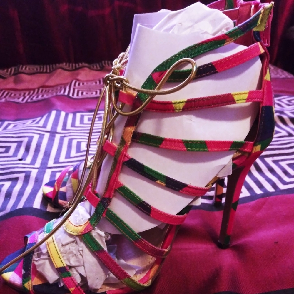 Multicolor Strappy Liliana Heels - Picture 5 of 6